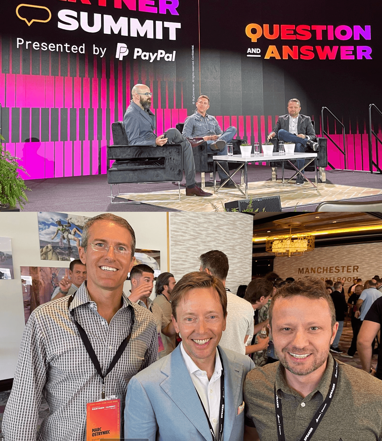 Nick Murdock roundtable talk with BigCommerce at the partner summit 2023